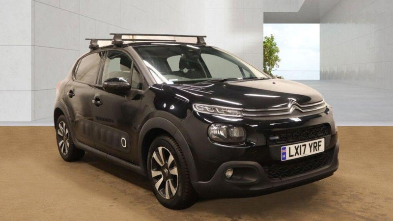 2017 Citroen C3 1.2 Puretech Flair Eat6 Euro 6 (s/s) 5dr in Black — image 1