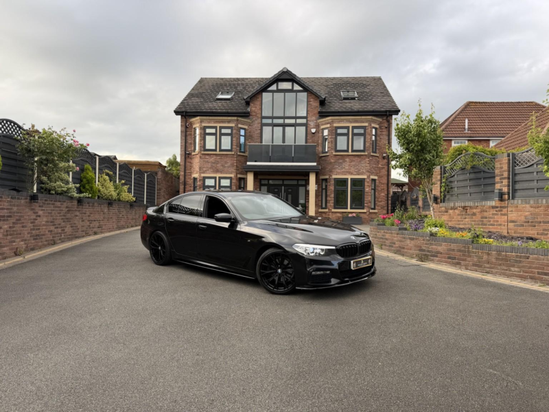 2017 BMW 5 Series 2 520d M Sport + M Performance Kit + Wheels + Obsidian Black in Black — image 1