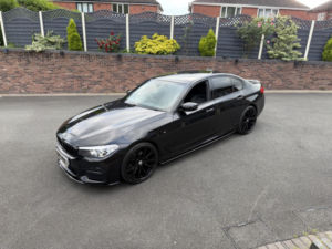 2017 BMW 5 Series 2 520d M Sport + M Performance Kit + Wheels + Obsidian Black in Black — image 2