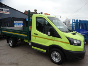 2018 Ford Transit 2.0ecoblue 350 L2 Mwb Chassis Tipper Eu6 in Green — image 3