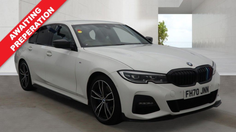 2021 BMW 3 Series 2.0 320i M Sport Saloon 4dr Petrol Auto Euro 6 (s/s) (184 Ps) in White — image 1