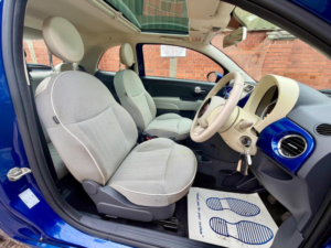 2010 Fiat 500 1.2 Lounge Euro 5 (s/s) 3dr in Blue — image 4