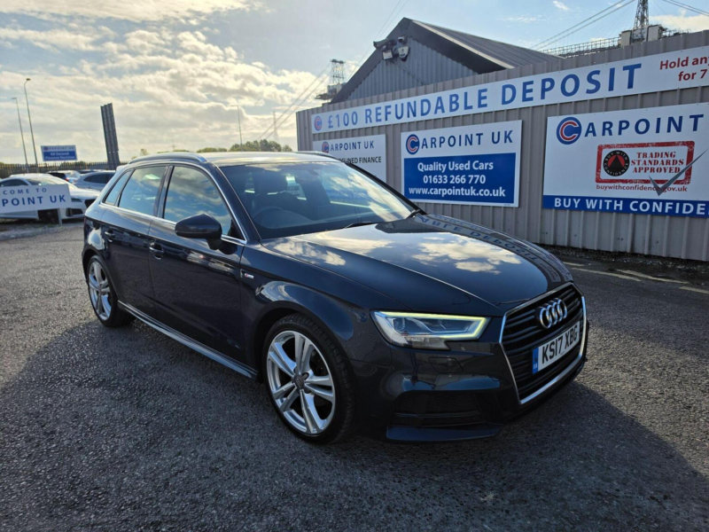 2017 Audi A3 2.0 Tdi S Line Sportback S Tronic Auto 6spd Euro 6 (s/s) 5dr in Blue — image 1