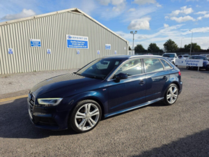 2017 Audi A3 2.0 Tdi S Line Sportback S Tronic Auto 6spd Euro 6 (s/s) 5dr in Blue — image 3