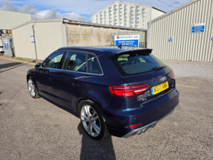2017 Audi A3 2.0 Tdi S Line Sportback S Tronic Auto 6spd Euro 6 (s/s) 5dr in Blue — image 4