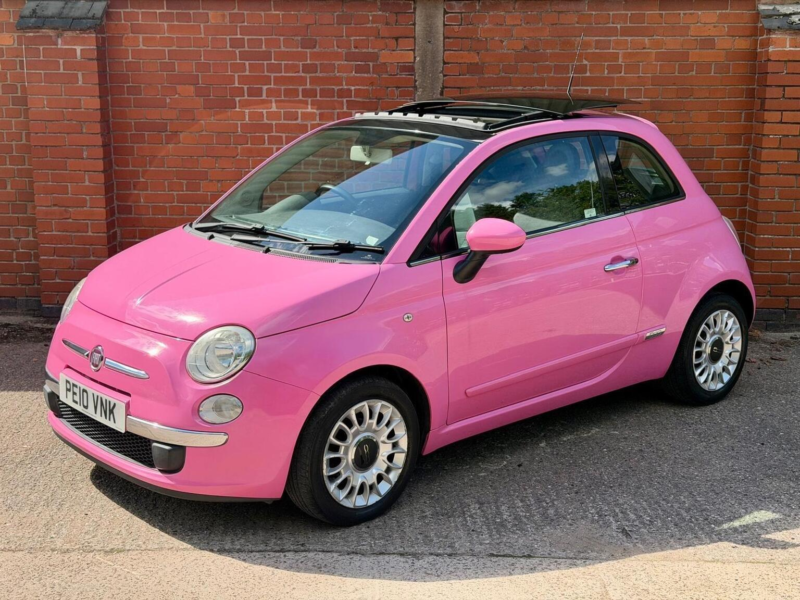 2010 Fiat 500 1.2 Start And Stop Euro 5 (s/s) 3dr in Pink — image 1