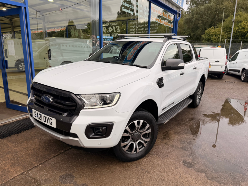 2021 Ford Ranger 2.0 Ecoblue Wildtrak Pickup Double Cab 4dr Diesel Auto 4WD Euro 6 213 Ps in White — image 1
