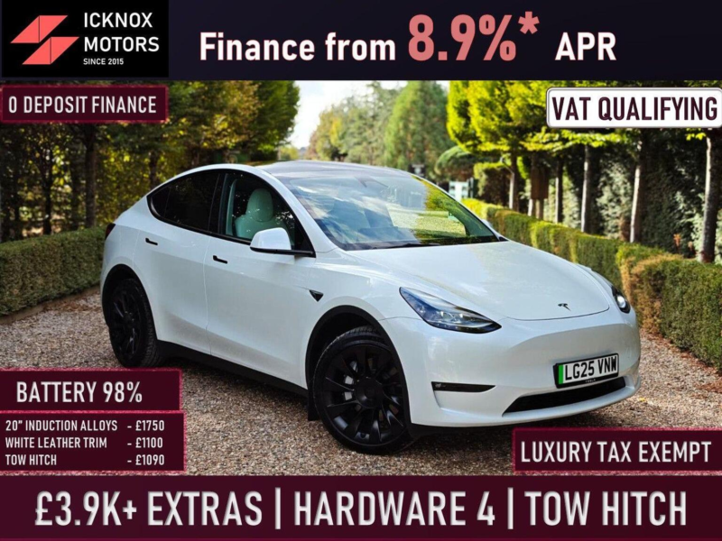 2025 Tesla Model Y (dual Motor) Long Range Auto 4wde 5dr in White — image 1