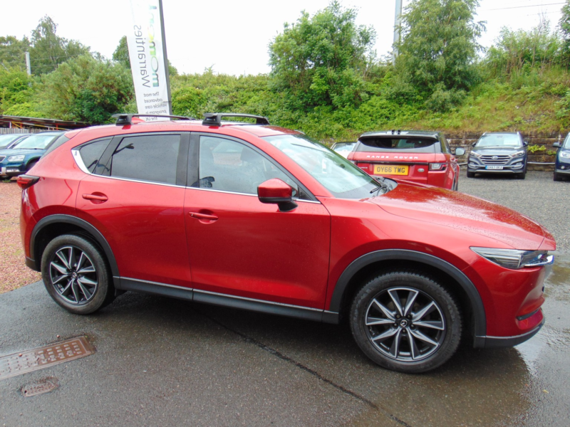 2017 Mazda Cx-5 2.2 Skyactiv-D Sport Nav * 10 Service Stamps * Mot May 2027 * Finance Available * Free 6 Months Warr in Red — image 1