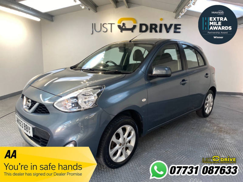 2013 Nissan Micra 1.2 Acenta Hatchback 5dr Petrol CVT Euro 5 (80 Ps) in Grey — image 1