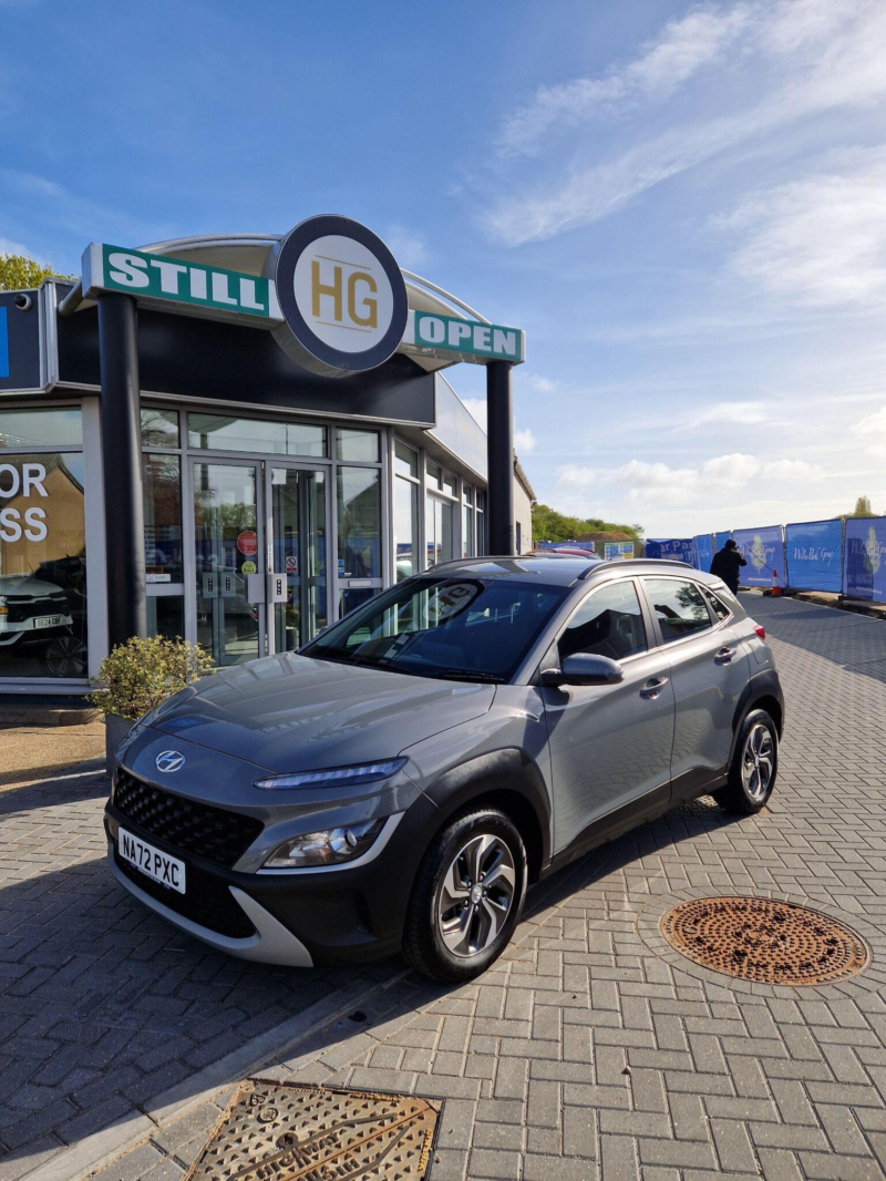 2022 Hyundai Kona 1.6 H-Gdi Se Connect Dct Euro 6 (s/s) 5dr in Grey — image 1