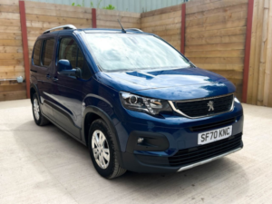 2020 Peugeot Rifter 4 SEAT Auto Wheelchair Accessible Disabled Access Vehicle Wav in Blue — image 3