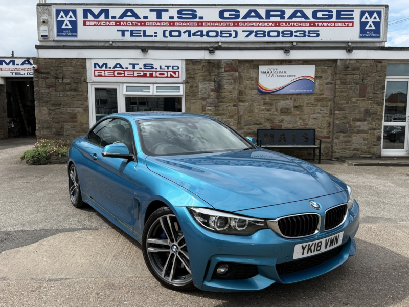 2018 BMW 4 Series 3.0 430d M Sport Convertible in Blue — image 1