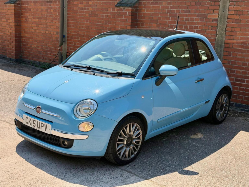 2015 Fiat 500 0.9 Twinair Lounge Euro 6 (s/s) 3dr in Blue — image 1