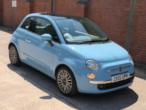 2015 Fiat 500 0.9 Twinair Lounge Euro 6 (s/s) 3dr in Blue — image 2