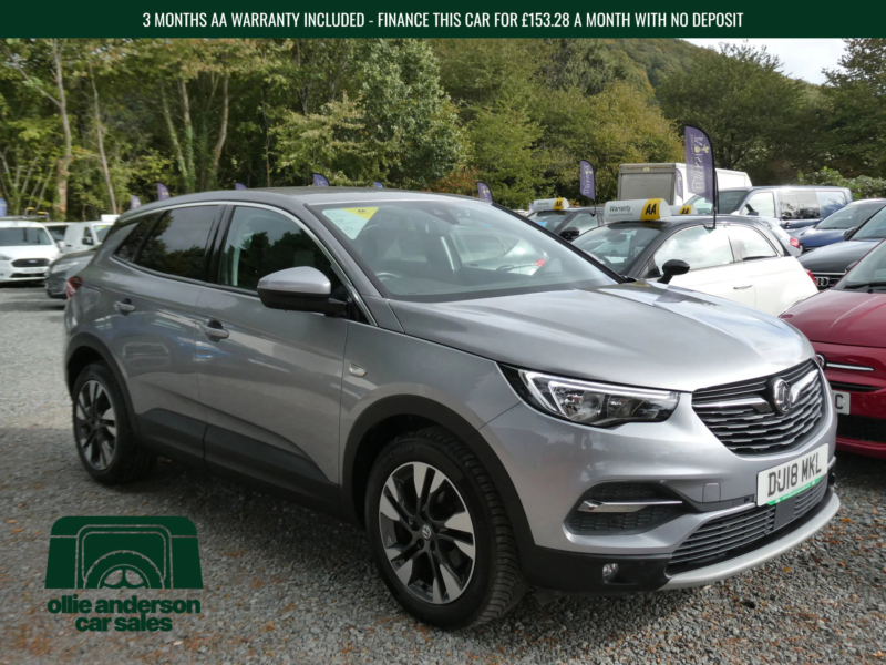 2018 Vauxhall Grandland X 1.2 Turbo Sport Nav SUV 5dr Petrol Manual Euro 6 (s/s) (130 Ps) in Grey — image 1