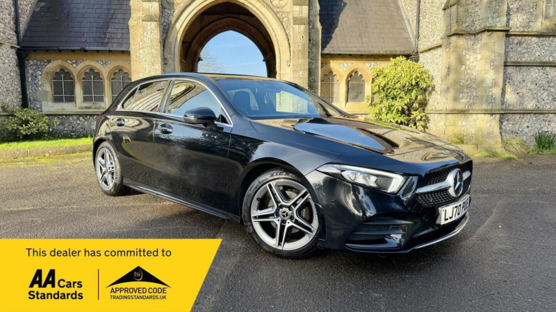 2020 Mercedes-Benz A Class 1.3 A200 Amg Line (premium 2) 7g-Dct Euro 6 (s/s) 5dr in Black — image 1