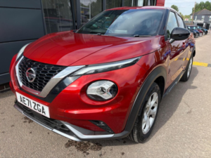 2021 Nissan Juke 1.0 Dig-T Tekna Dct Auto Euro 6 (s/s) 5dr in Red — image 3