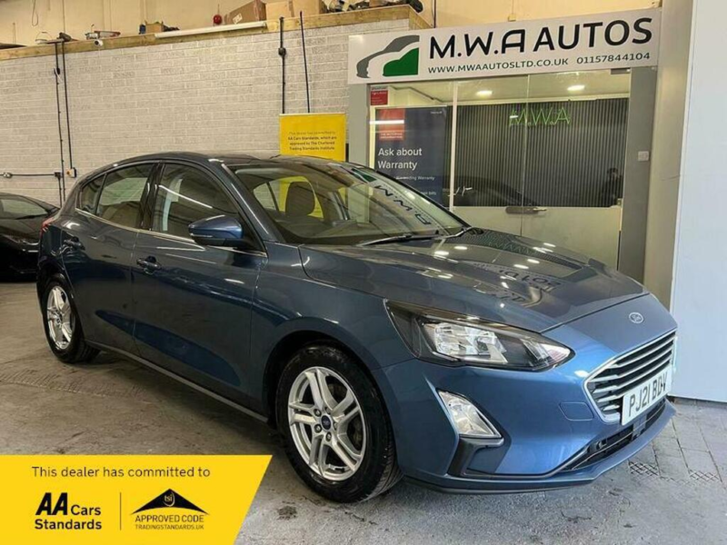 2021 Ford Focus 1.0t Ecoboost Zetec Hatchback 5dr Petrol Manual Euro 6 (s/s) (125 Ps) in Blue — image 1