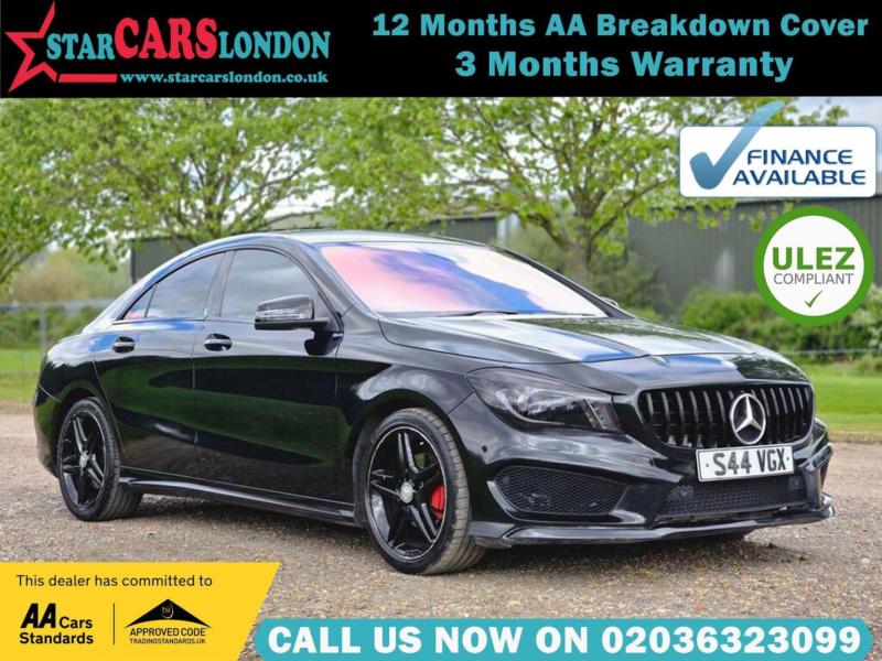 2014 Mercedes-Benz Cla 1.6 Cla180 Amg Sport Coupe 7g-Dct Euro 6 (s/s) 4dr in Black — image 1