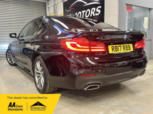 2017 BMW 5 Series 2.0 520d M Sport Auto Xdrive Euro 6 (s/s) 4dr in Black — image 3