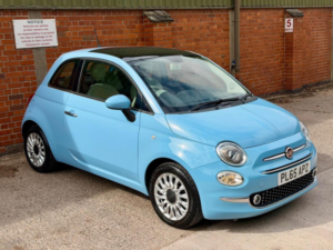 2016 Fiat 500 1.2 Lounge Euro 6 (s/s) 3dr in Blue — image 2