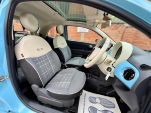 2016 Fiat 500 1.2 Lounge Euro 6 (s/s) 3dr in Blue — image 3