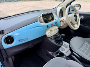 2016 Fiat 500 1.2 Lounge Euro 6 (s/s) 3dr in Blue — image 6