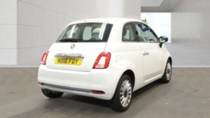 2016 Fiat 500 1.2 500 My17 1.2 69hp Lounge White 3dr Lowtax+panroof in White — image 2