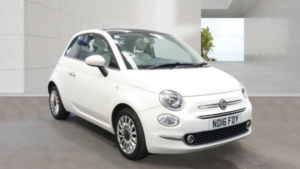 2016 Fiat 500 1.2 500 My17 1.2 69hp Lounge White 3dr Lowtax+panroof in White — image 3