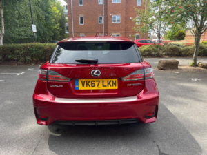 2017 Lexus Ct 1.8 200h Advance CVT Euro 6 (s/s) 5dr in Red — image 5