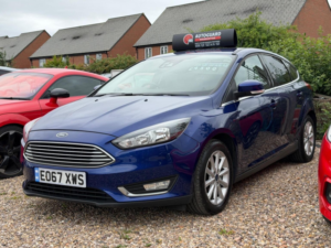 2017 Ford Focus 1.0t Ecoboost Titanium Euro 6 (s/s) 5dr in Blue — image 3