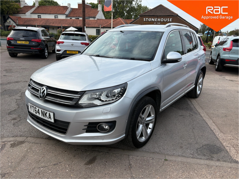 2014 Volkswagen Tiguan 2.0 Tdi Bluemotion Tech R-Line SUV 5dr Diesel Manual 4WD Euro 5 (s/s) (nav) (140 Ps) in Silver — image 1