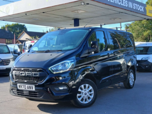 2020 Ford Transit Custom 2.0 300 Ecoblue Limited Panel Van 5dr Diesel Auto L1 H1 Euro 6 (s/s) (130 Ps) in Black — image 2