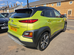 2017 Hyundai Kona 1.0 T-Gdi Blue Drive Premium Se SUV 5dr Petrol Manual Euro 6 (s/s) (120 Ps) in Yellow — image 4