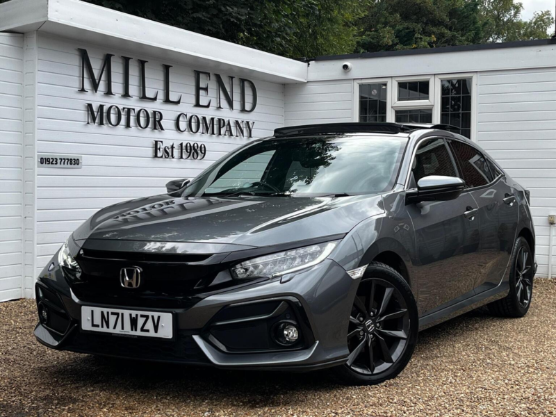2021 Honda Civic 1.0 Vtec Turbo Ex CVT Euro 6 (s/s) 5dr in Grey — image 1