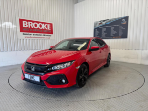 2018 Honda Civic 1.0 Vtec Turbo Sr Euro 6 (s/s) 5dr in Red — image 3