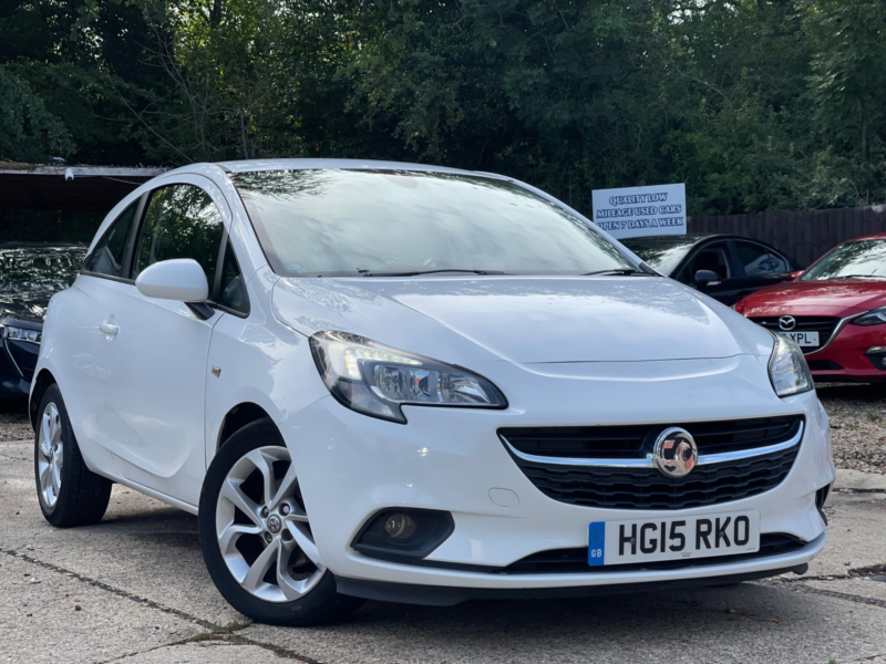2015 Vauxhall Corsa 1.2i Excite Euro 6 3dr (a/c) in White — image 1