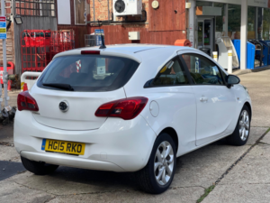 2015 Vauxhall Corsa 1.2i Excite Euro 6 3dr (a/c) in White — image 3