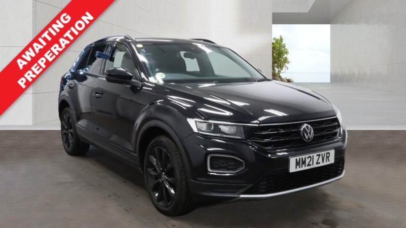 2021 Volkswagen T-Roc 1.5 Tsi Evo Black Edition SUV 5dr Petrol DSG Euro 6 (s/s) (150 Ps) in Black — image 1