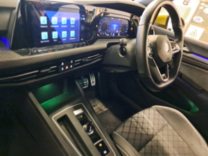 2022 Volkswagen Golf 1.5 Etsi Mhev R-Line Hatchback 5dr Petrol Hybrid DSG Euro 6 (s/s) (150 Ps) in Yellow — image 3