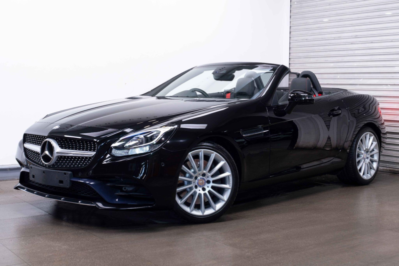 2017 Mercedes-Benz Slc 2.0 Slc200 Amg Line G-Tronic Euro 6 (s/s) 2dr in Black — image 1