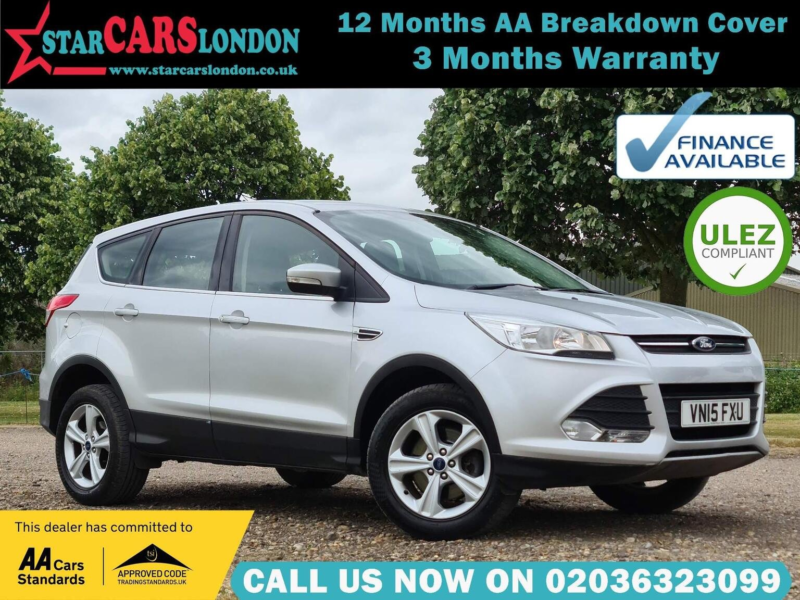 2015 Ford Kuga 2.0 Tdci Zetec 2WD Euro 6 (s/s) 5dr in Silver — image 1