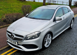 2018 Mercedes-Benz A Class 2.1 A200d Amg Line Hatchback 5dr Diesel 7g-Dct Euro 6 (s/s) (136 Ps) in Silver — image 2