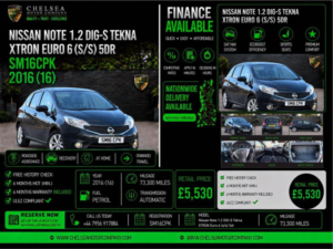 2016 Nissan Note 1.2 Dig-S Tekna Xtron Euro 6 (s/s) 5dr in Black — image 2