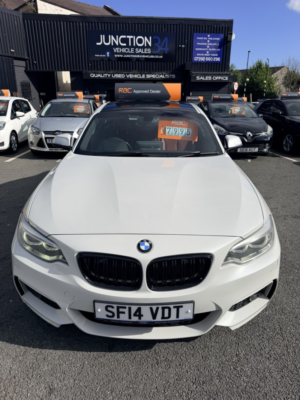 2014 BMW 2 Series 2.0 218d M Sport Coupe in White — image 3