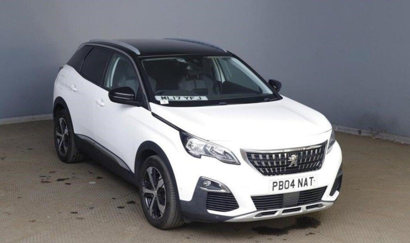2017 Peugeot 3008 1.6 Bluehdi Allure Eat Euro 6 (s/s) 5dr in White — image 1