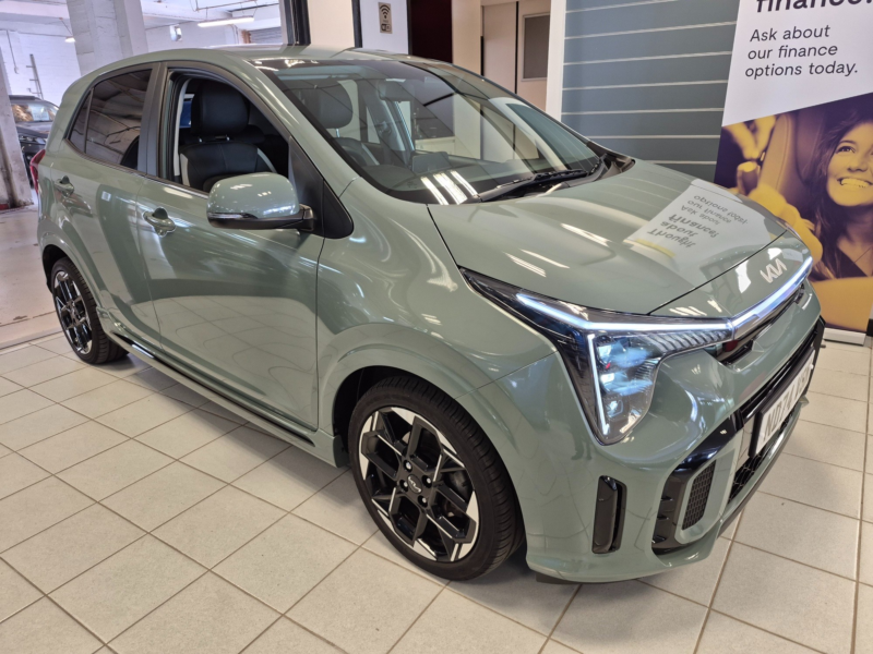 2025 Kia Picanto 1.2 Gt-Line S Hatchback 5dr Petrol AMT Euro 6 (s/s) (77 Bhp) in Green — image 1