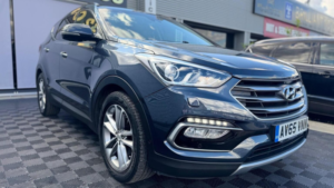 2016 Hyundai Santa Fe 2.2 Crdi Blue Drive Premium Se Auto 4WD Euro 6 (s/s) 5dr (7 Seat) in Blue — image 2