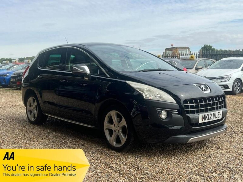 2012 Peugeot 3008 1.6 Vti Allure Euro 5 5dr in Black — image 1